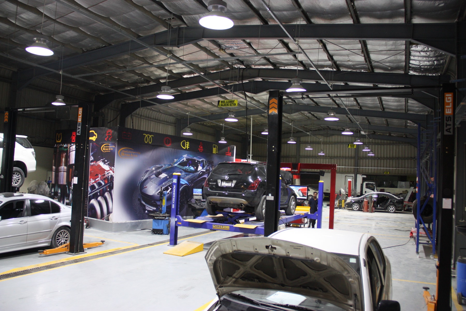 Mechanical work bays at the Al Qusais workshop